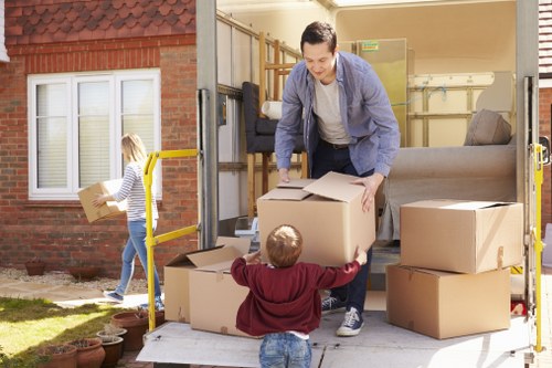 Office furniture dismantling and reassembly during a relocation