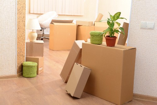 Checklist and preparation scene for a house move in Hampstead