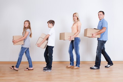 Careful transport of boxes and furniture during a local Hampstead move